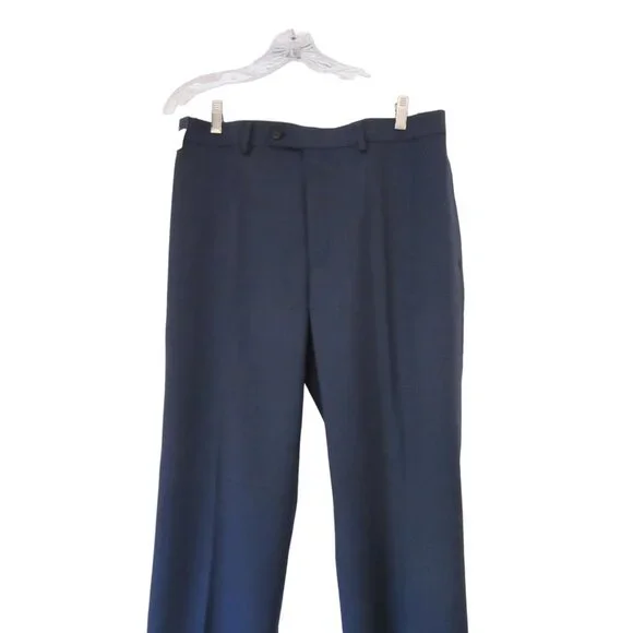 New w Tags, Men's Ralph Lauren Navy & Black Pin Stripe Dress Pants in Sz 34/32 - Picture 2 of 7